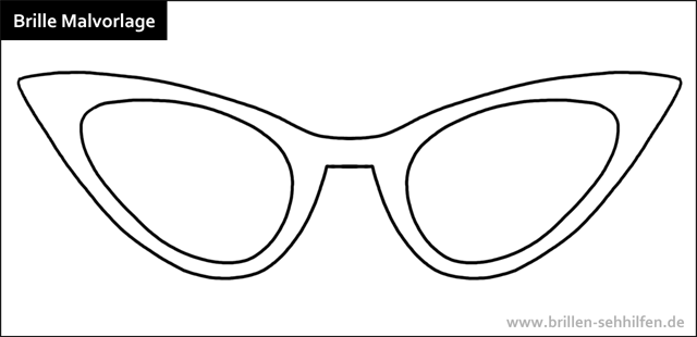 Brillen: Clipart, Ausmalbilder und Malvorlagen